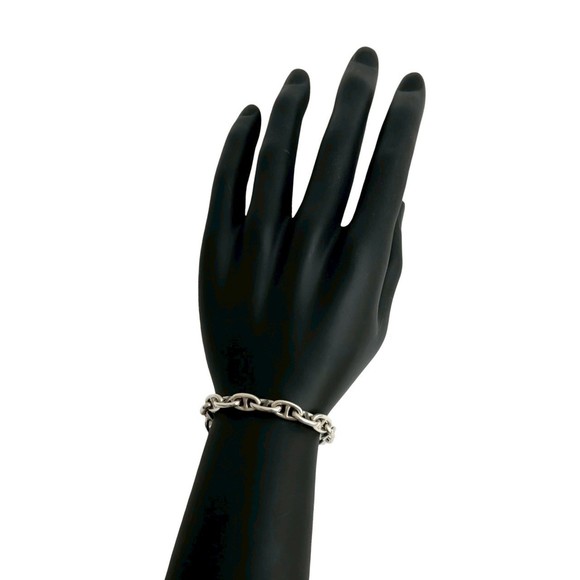 HERMES Chaine d'Ancre PM 18-link Margiela-era sterling silver 925 chain brace... - Picture 1 of 5